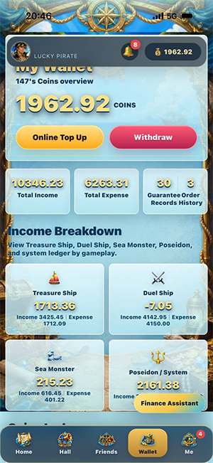 Wallet preview
